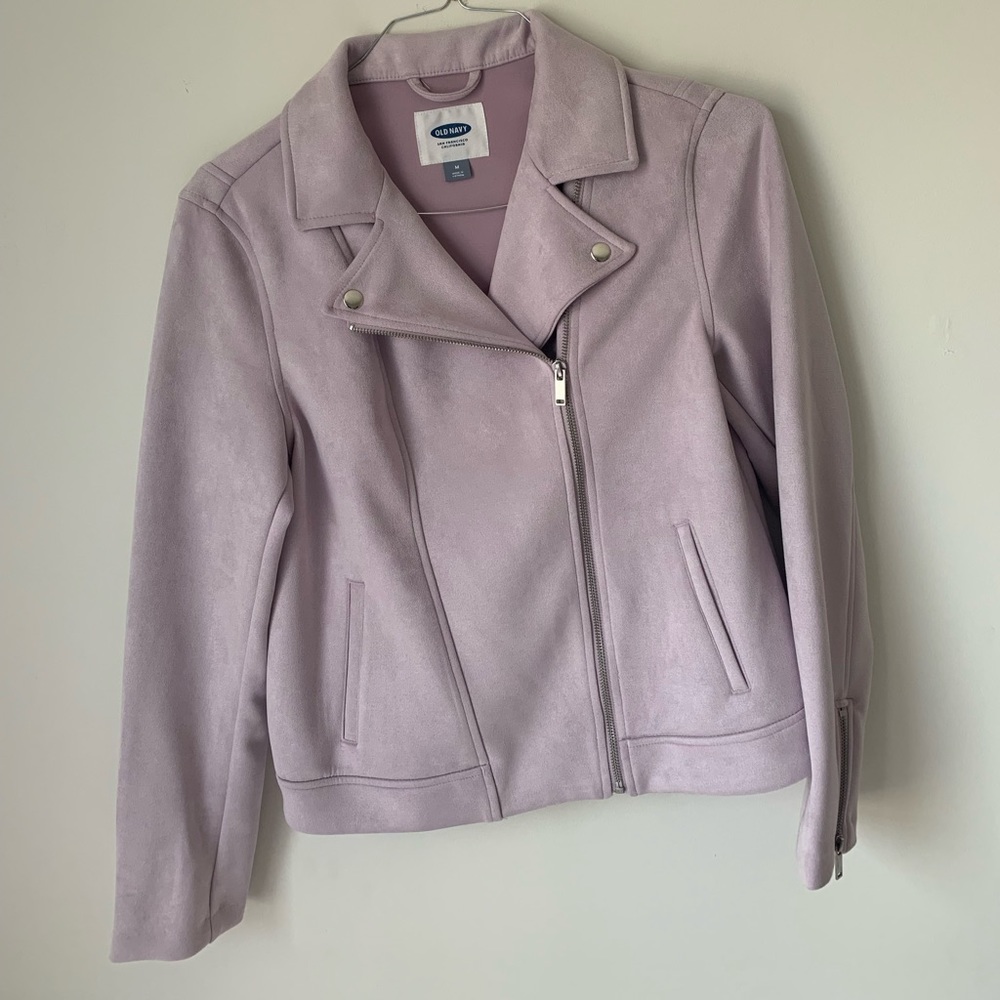 Suede Moto Jacket